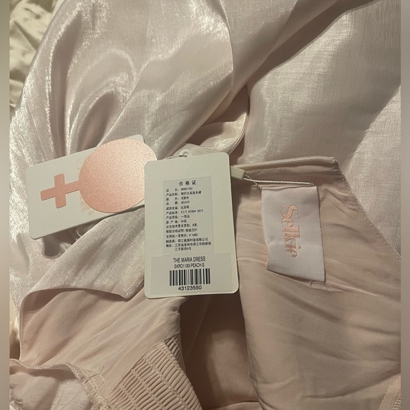 Selkie mini Maria dress in shimmer Peach Fuzz S NWT - Picture 6 of 12